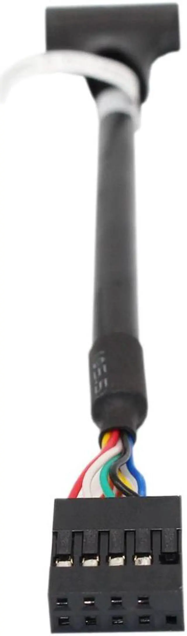 Alt view image 4 of 6 - 2-Pack USB Motherboard Connector 20 Pin USB 3.0 Male/Female to 9 Pin USB 2.0 Female/Male Adapter Cable