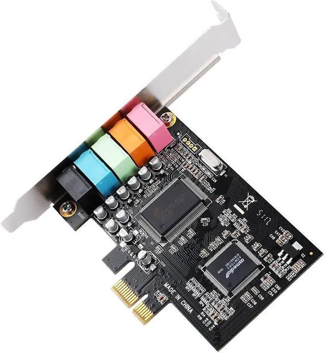 Alt view image 4 of 6 - Internal 5.1 3D Stereo PCI-e X1 Audio Card 32/64 Bit Sound Card PCI Express Adapter for PC Windows 10 with Low Profile Bracket