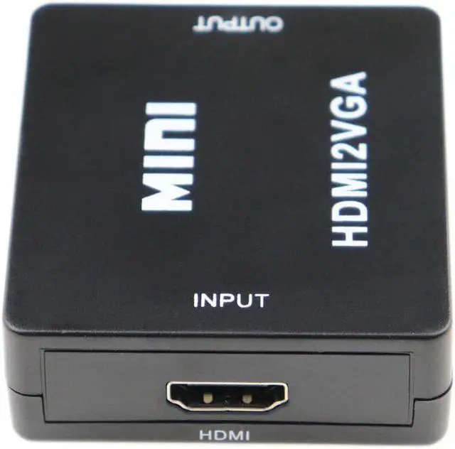 Alt view image 3 of 5 - 1080P HDMI to VGA Converter Box Full HD Video HDMI2VGA Adapter With 3.5mm Jack Audio Output For PC Laptop DVD PS4 XBOX360