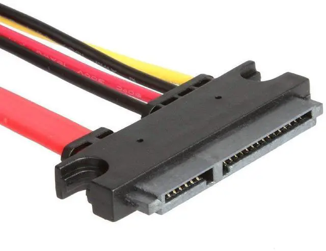 Alt view image 4 of 5 - 22Pin Serial ATA Female Data Power Combo to 7Pin Female with Molex IDE 4Pin Power Cable For 2.5"/3.5" Hard Drives
