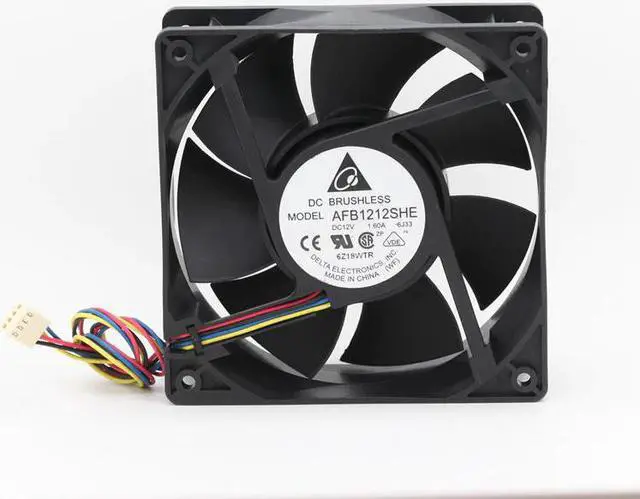 Main image of for delta AFB1212SHE 12038 12cm 1.6A 12v 4wire PWM cooling fan 120*120*38mm