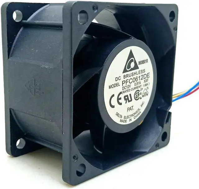 Alt view image 2 of 4 - 1pcs 60mm pwm cooler 6cm 13500RPM For Delta 6038 12V server chassis fan pfc0612de 60X60X38 mm violent large volume cooling fan