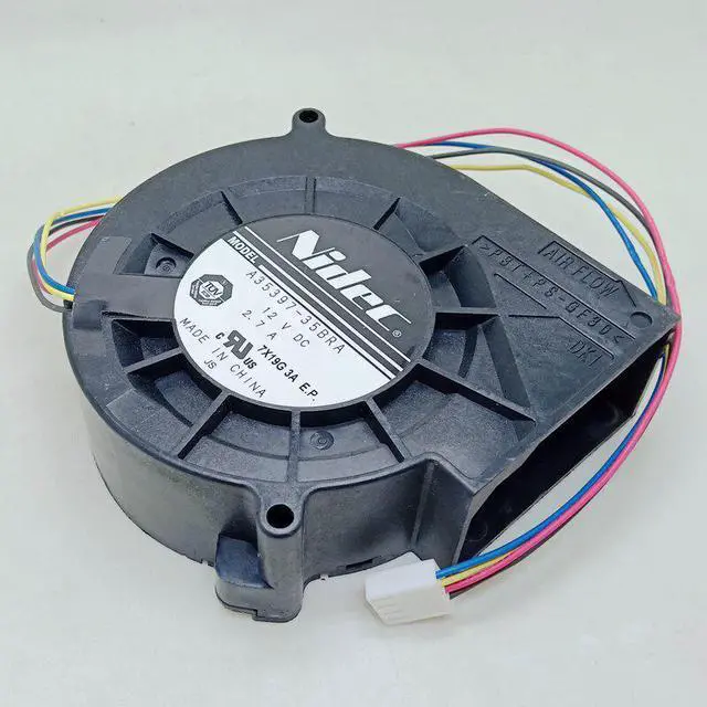 Alt view image 4 of 4 - A35397-35BRA  97×94×33MM 4500RPM 37.97CFM For Nidec 9733 blower 12V 2.7A a35397-35bra PWM high volume violent turbine fan
