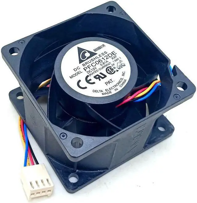Main image of 1pcs 60mm pwm cooler 6cm 13500RPM For Delta 6038 12V server chassis fan pfc0612de 60X60X38 mm violent large volume cooling fan