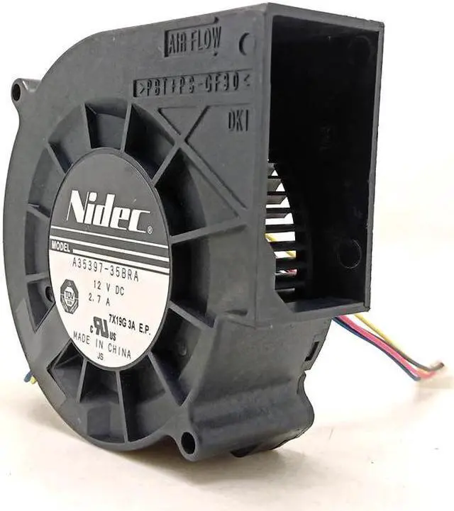 Main image of A35397-35BRA  97×94×33MM 4500RPM 37.97CFM For Nidec 9733 blower 12V 2.7A a35397-35bra PWM high volume violent turbine fan