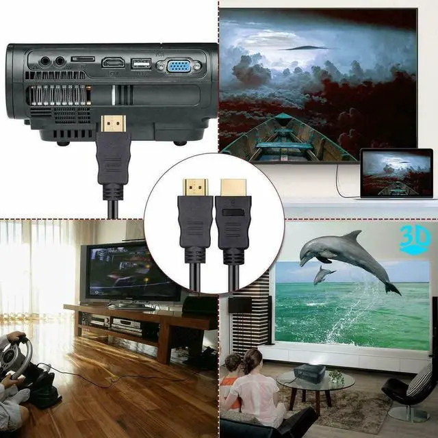 Alt view image 6 of 6 - 2 PACK PREMIUM ULTRA HDMI CABLE 2.0 HDTV UHD Ethernet 4K 2K 3D Audio Return 6FT