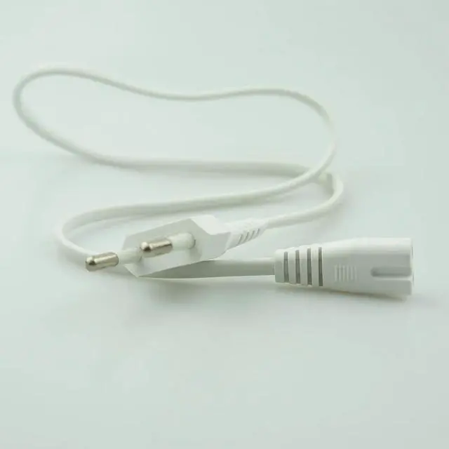 Alt view image 4 of 5 - 0.6M 2-Prong Pin AC EU Power Supply Cable Cord high Quality Lead Wire Power Cord For table lamp Laptop electric machine charger