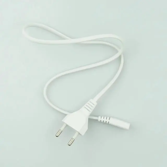 Alt view image 5 of 5 - 0.6M 2-Prong Pin AC EU Power Supply Cable Cord high Quality Lead Wire Power Cord For table lamp Laptop electric machine charger