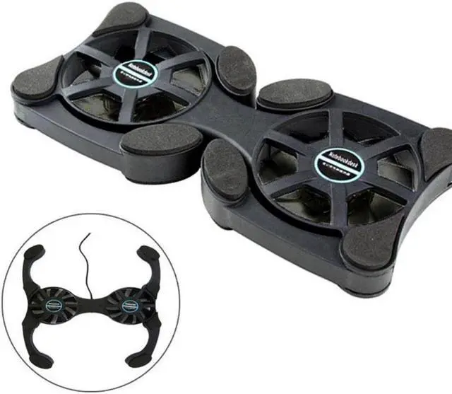 Alt view image 4 of 5 - USB Cooling Fan CPU Cooler Mini Octopus Notebook Cooler Pad Quiet Stand Double Fans for Notebook Laptop
