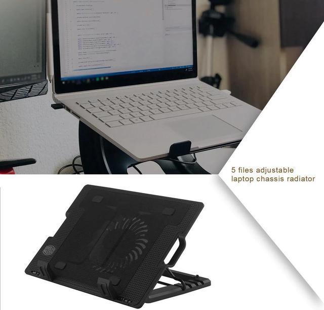 Alt view image 3 of 5 - cooler with 1 fan 1 USB ports notebook cooling pad for 14-17 inch Computer stand adjustable