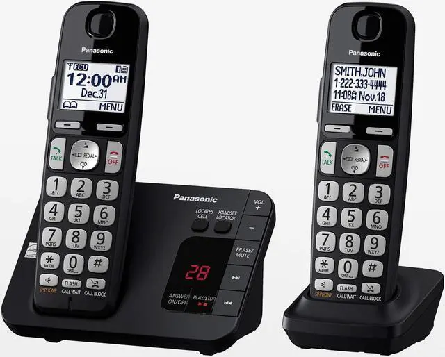 Alt view image 2 of 13 - PANASONIC CONSUMER KX-TGE432B 2HS Cordless Phone