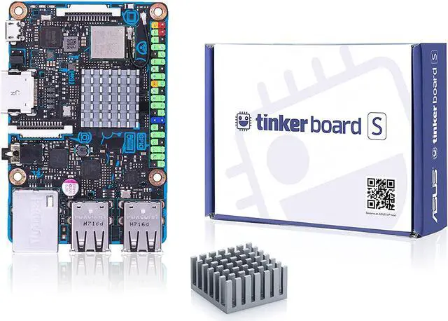 Alt view image 13 of 20 - ASUS Tinker Board S Quad-Core 1.8GHz SoC 2GB RAM 16GB eMMC Storage GB LAN Wi-Fi & GPIO Connectivity Motherboard