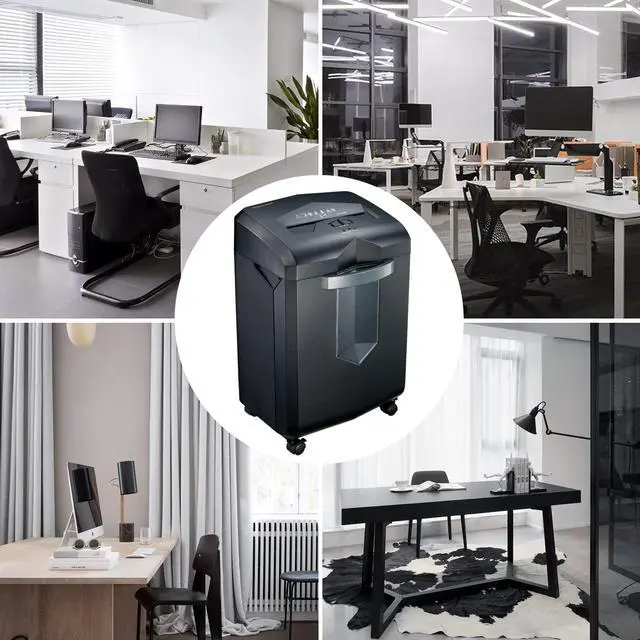 Alt view image 19 of 20 - Bonsaii EverShred C149-C 18-Sheet Cross-cut Paper/CD/Credit Card Shredder, 60 Mintues Running Time, Overload and Thermal Protection, Draw-out 6 Gallon Wastebasket Capacity, with 4 Casters