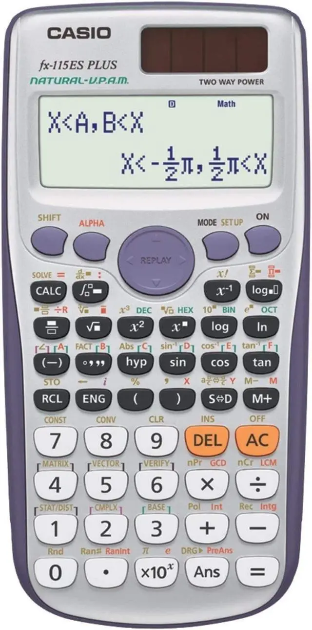 Alt view image 3 of 5 - Casio FX-115ESPLUS Advanced Scientific Calculator 10-Digit Natural Textbook