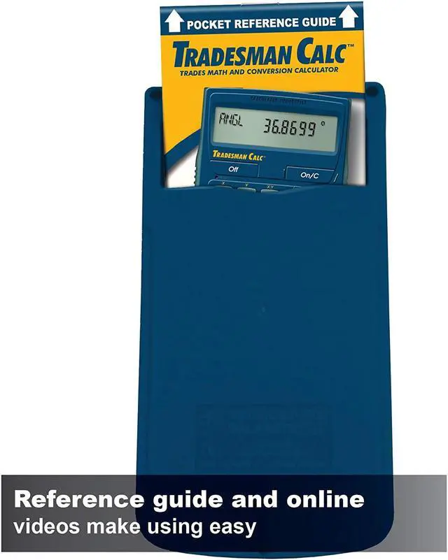 Alt view image 6 of 13 - Tradesman Calculator,Portable,LCD CALCULATED INDUSTRIES 4400
