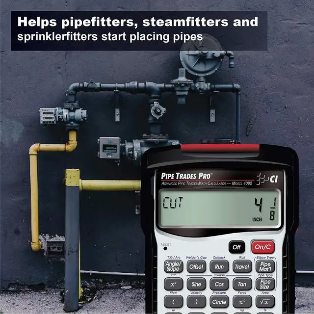Alt view image 9 of 12 - Construction Calculator,PipeTrades CALCULATED INDUSTRIES 4095