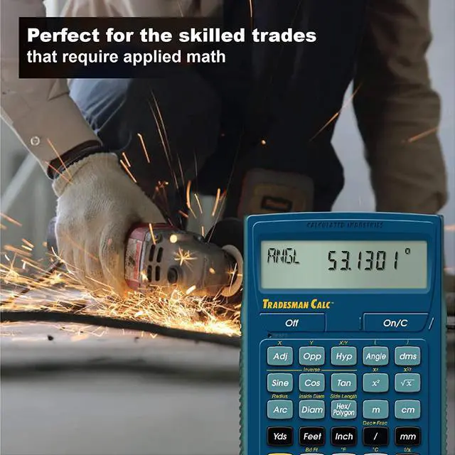 Alt view image 5 of 13 - Tradesman Calculator,Portable,LCD CALCULATED INDUSTRIES 4400