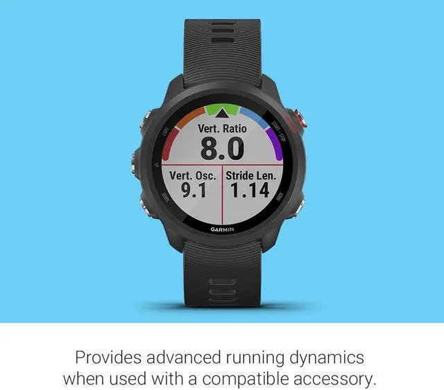 Alt view image 15 of 20 - Garmin Forerunner 245 Music Black Forerunner 245 Music GPS Running Smartwatch