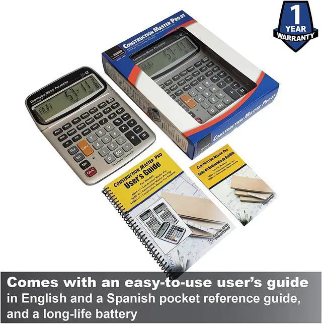 Alt view image 10 of 19 - Calculated Industries Construction Master 44080 11-digit Construction