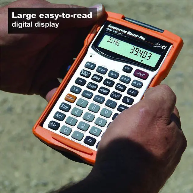 Alt view image 13 of 20 - CALCULATED INDUSTRIES 4065 Construction Calculator,Pro,5 5/8x3 In