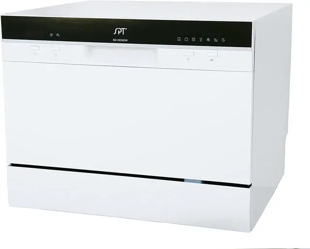 Alt view image 9 of 12 - Sunpentown Countertop Dishwasher with Delay Start in White