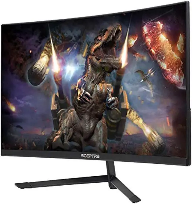 Alt view image 12 of 20 - Sceptre 23.6" Metal Black C248B-144RN Full HD 1920x1080 144Hz AMD FreeSync DisplayPort 2xHDMI Built-in Speakers Edge-less Curved Gaming LED Monitor