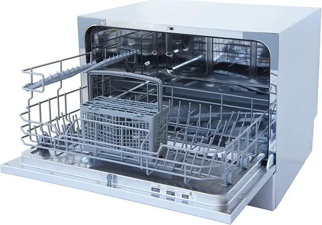Alt view image 11 of 12 - Sunpentown Countertop Dishwasher with Delay Start in White