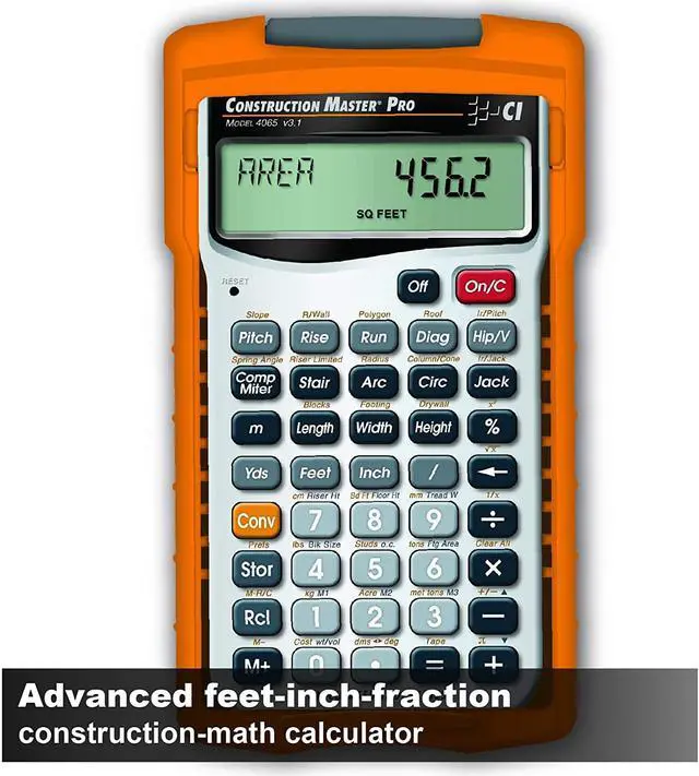 Alt view image 10 of 20 - CALCULATED INDUSTRIES 4065 Construction Calculator,Pro,5 5/8x3 In