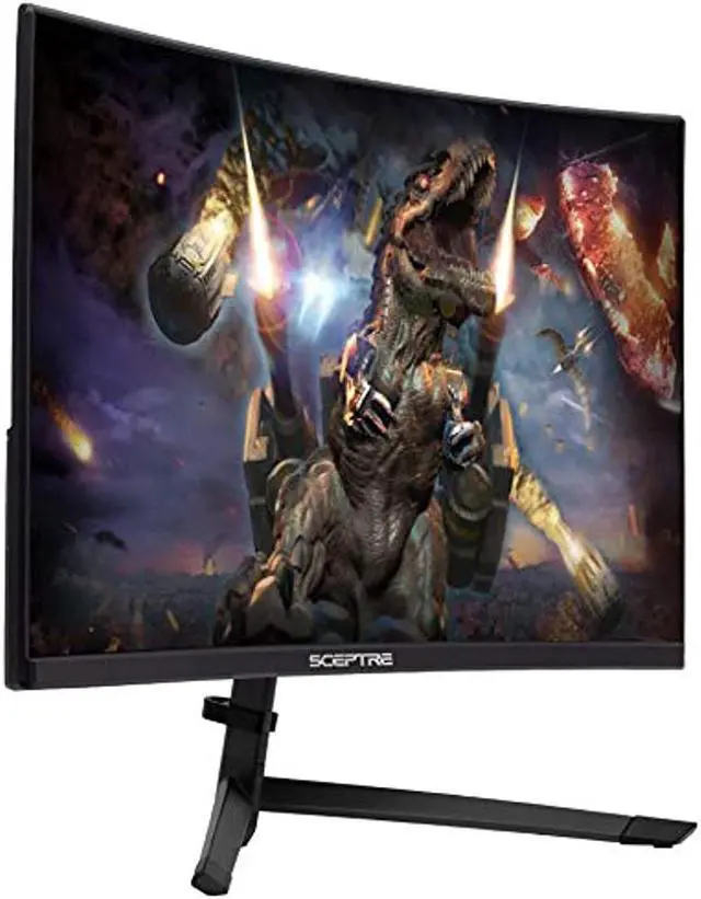 Alt view image 13 of 20 - Sceptre 23.6" Metal Black C248B-144RN Full HD 1920x1080 144Hz AMD FreeSync DisplayPort 2xHDMI Built-in Speakers Edge-less Curved Gaming LED Monitor