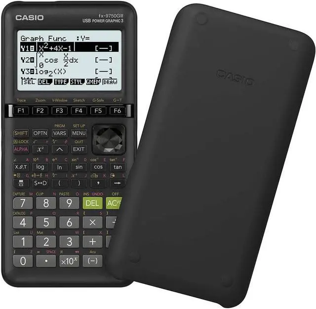 Alt view image 4 of 16 - Casio FX-9750GIII Graphing Calculator Black