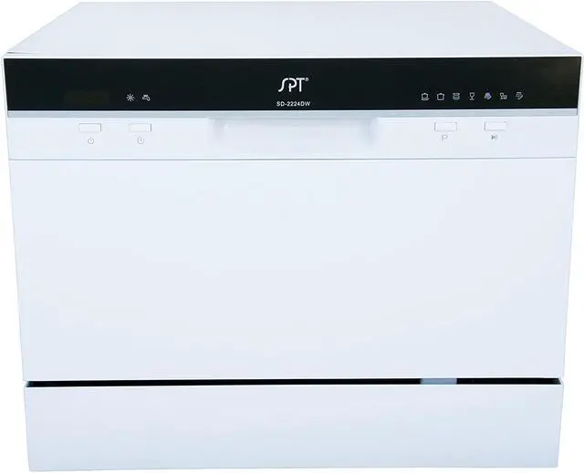 Alt view image 8 of 12 - Sunpentown Countertop Dishwasher with Delay Start in White