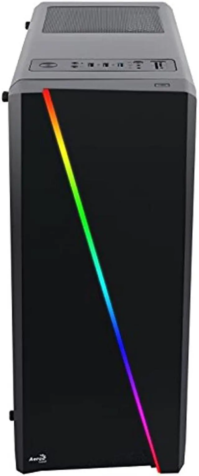 Alt view image 4 of 13 - AeroCool Cylon RGB Mid Tower with Acrylic Side Window, Black