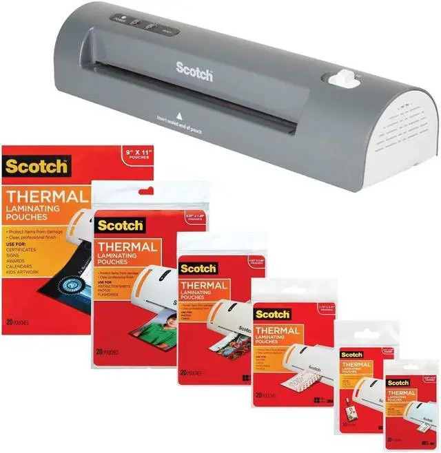 Alt view image 2 of 2 - 3M Laminator Kit W /Laminator  Plus Every Size Pouche Pkg.
