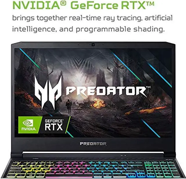 Alt view image 9 of 20 - Acer Predator Helios 300 Gaming Laptop, Intel i7-10750H, NVIDIA GeForce RTX 2060 6GB, 15.6" Full HD 144Hz 3ms IPS Display, 16GB Dual-Channel DDR4, 512GB NVMe SSD, WiFi 6, RGB Keyboard, PH315-53-72XD