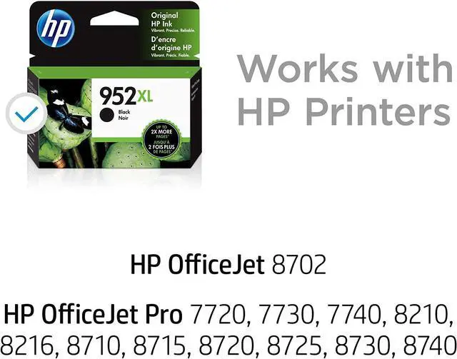 Alt view image 2 of 7 - HP 952XL | Ink Cartridge | Black | F6U19AN