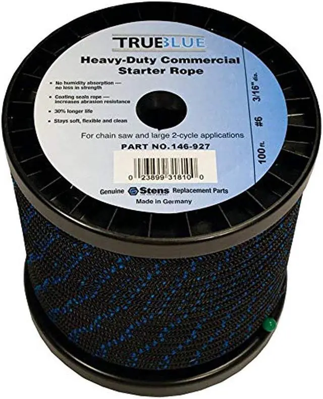 Alt view image 4 of 6 - 100' TRUE BLUE STARTER ROPE FOR #6 SOLID BRAID