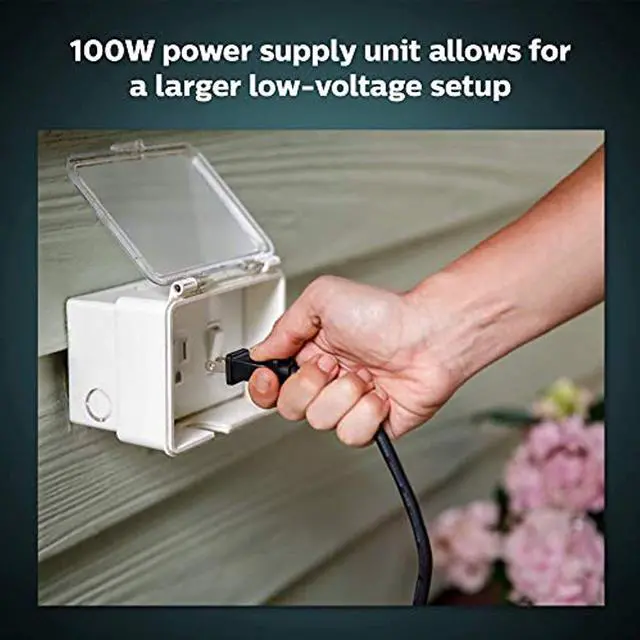 Alt view image 2 of 5 - Philips Hue 1748830VN Outdoor 100W Power Supply