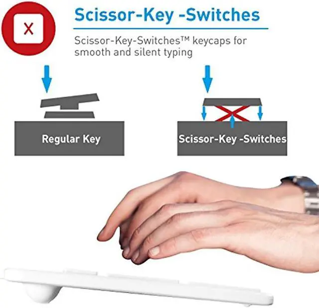 Alt view image 16 of 19 - Macally SLIMKEYPROA Ultra-Slim USB Wired Space Keyboard - Gray