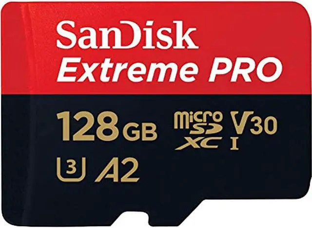 Alt view image 3 of 18 - SanDisk SDSQXCY-128G-GN6MA DCM 128GB 8p MSDXC r170MB/s w90MB/s Class 10 UHS-I U3 A2 V30 SanDisk Extreme Pro Micro Secure Digital Extended Capacity Card w/ Adapter