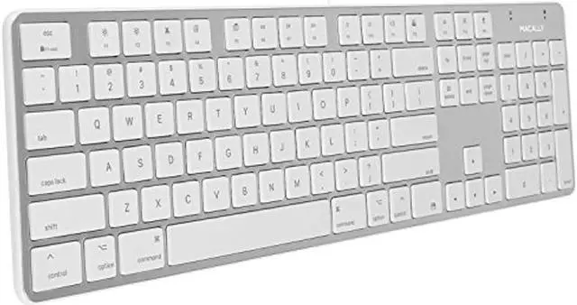 Alt view image 10 of 19 - Macally SLIMKEYPROA Ultra-Slim USB Wired Space Keyboard - Gray