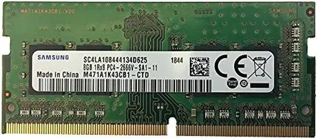 Alt view image 2 of 7 - Samsung 8GB DDR4 2666MHz 260-Pin SODIMM 1.2V Laptop Memory M471A1K43CB1-CTD