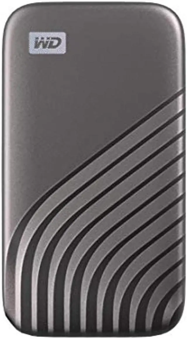 Main image of WD 1TB My Passport SSD External Portable Drive, Gray, Up to 1,050 MB/s - WDBAGF0010BGY-WESN