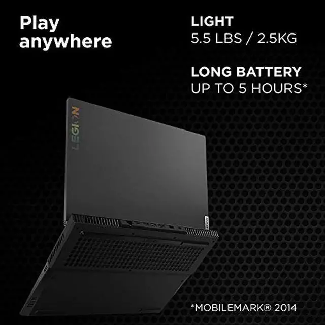 Alt view image 12 of 19 - Lenovo Legion 5 Gaming Laptop, 15" FHD (1920x1080) IPS Screen, AMD Ryzen 7 4800H Processor, 16GB DDR4, 512GB SSD, NVIDIA GTX 1660Ti, Windows 10, 82B1000AUS, Phantom Black Notebook