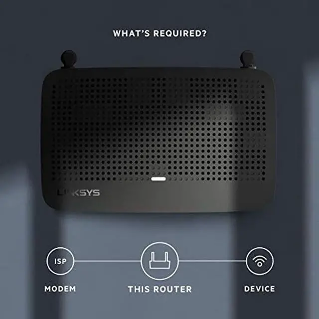 Alt view image 7 of 20 - Linksys EA6350 IEEE 802.11ac Ethernet Wireless Router EA63504B
