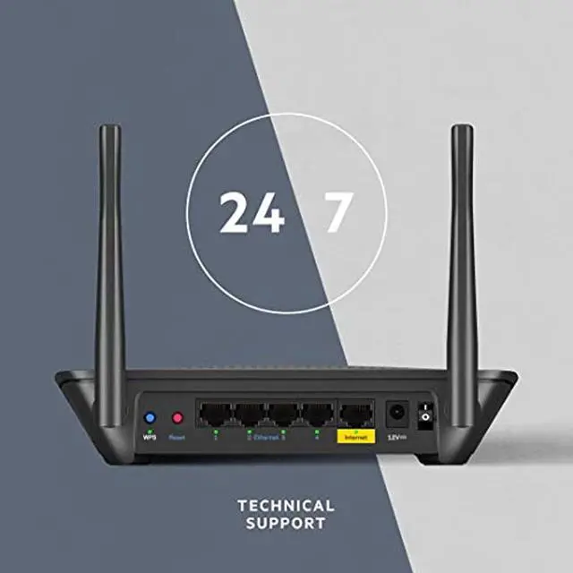 Alt view image 8 of 20 - Linksys EA6350 IEEE 802.11ac Ethernet Wireless Router EA63504B