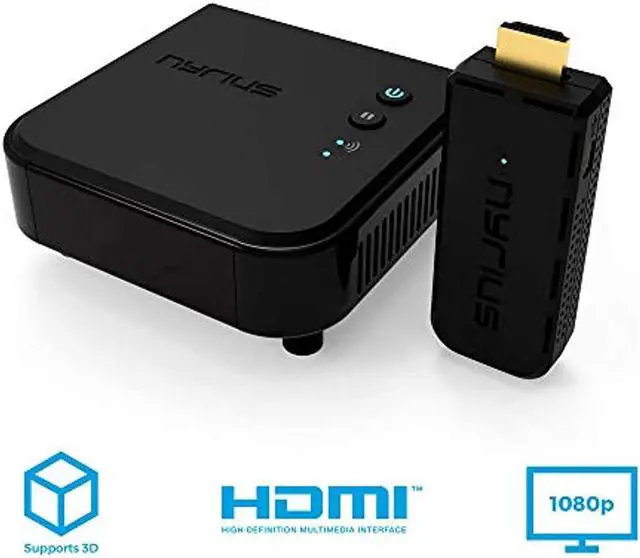 Alt view image 11 of 20 - Nyrius ARIES Pro Wireless HDMI Transmitter and Receiver To Stream HD 1080p 3D Video From Laptop, PC, Cable, Netflix, YouTube, PS4, Drones, Pro Camera, To HDTV/Projector/Monitor (NPCS600)