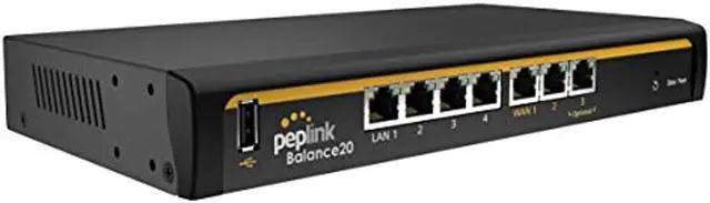 Alt view image 6 of 18 - Peplink Balance 20 Multi-WAN Router