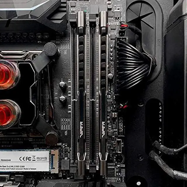 Alt view image 8 of 20 - Patriot Viper Steel 16GB (2 x 8GB) 288-Pin DDR4 3000MHz (PC4 24000) Desktop Memory Model PVS416G300C6K