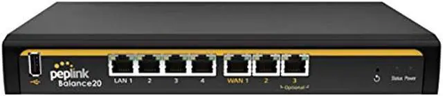 Alt view image 5 of 18 - Peplink Balance 20 Multi-WAN Router