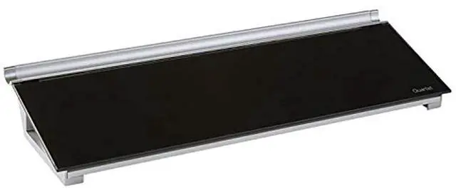 Alt view image 6 of 19 - Quartet Glass Dry-Erase Desktop Computer Pad - 6" (0.5 ft) Width x 18" (1.5 ft) Height - Black Glass Surface - Rectangle - GDP186B - OEM